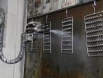 Hinge spraying machine